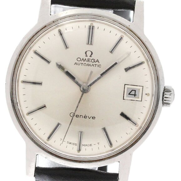 OMEGA Geneve 166.070 Cal.565 Date Silver Dial Automatic Men's Watch_873232 - Picture 1 of 7